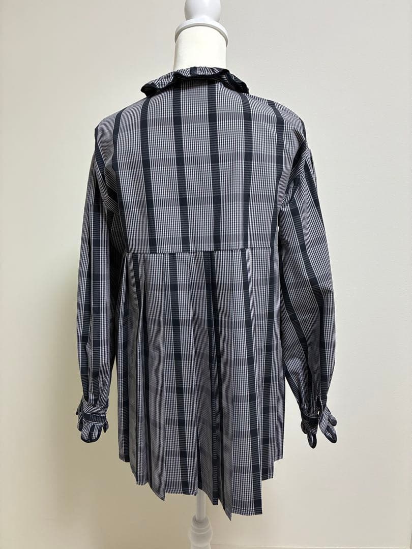 ロージーモンスター　ルミエールブラウス　ネイビーチェック