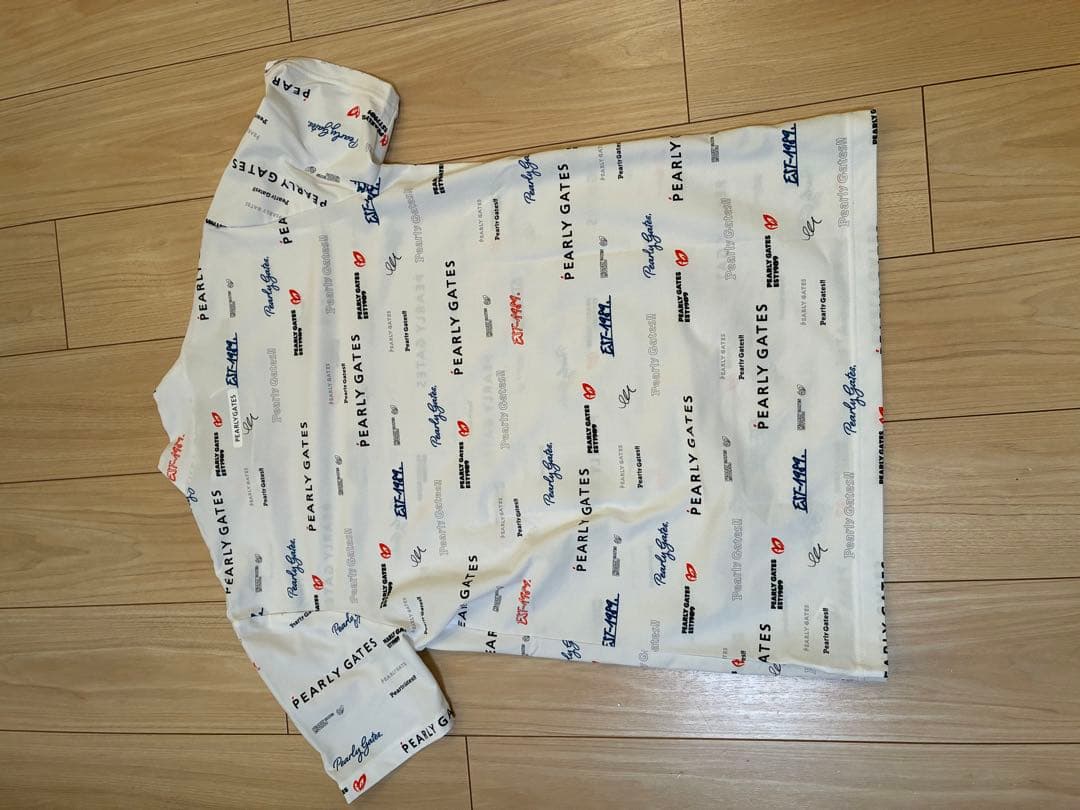 PEARLY GATES ロゴプリントシャツ