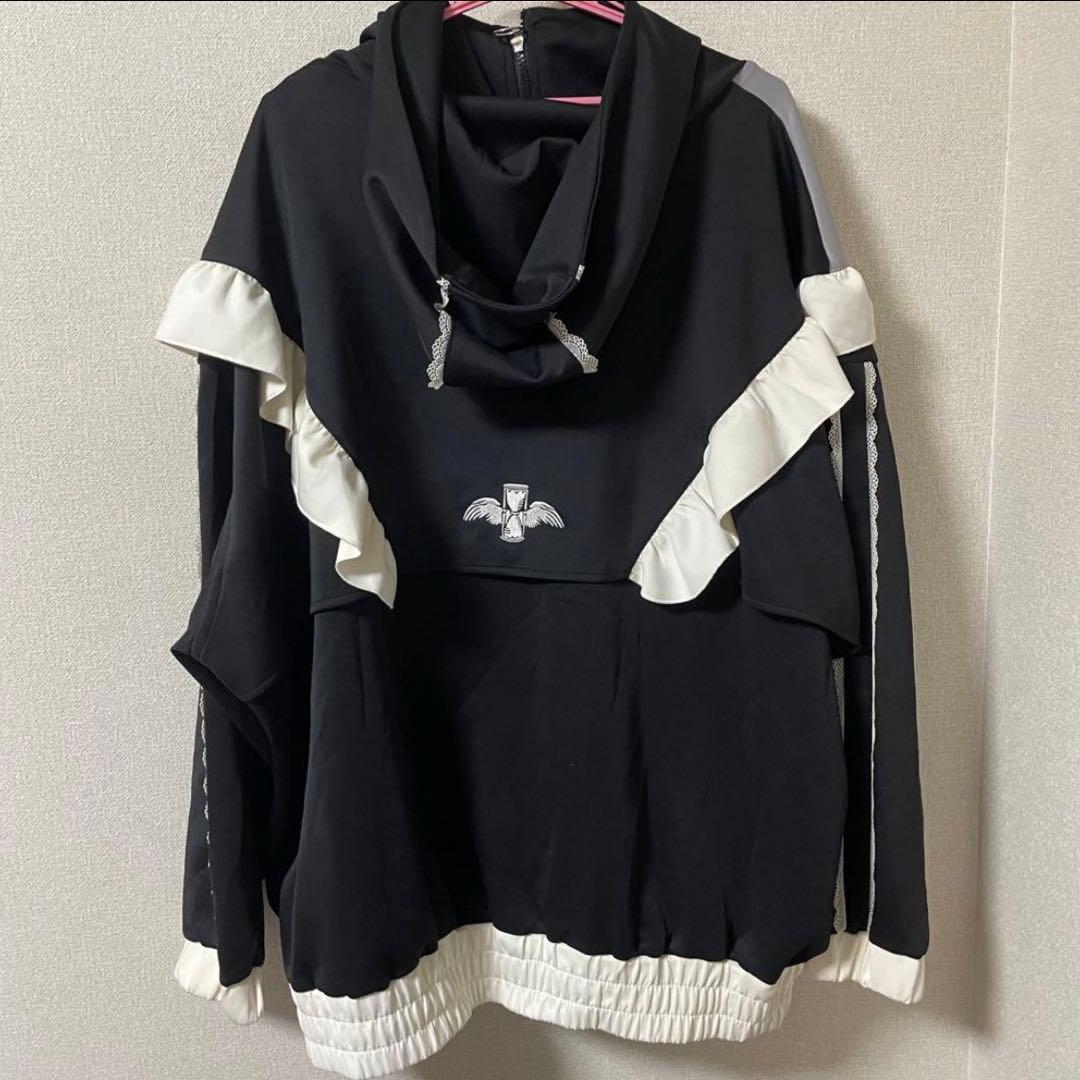 【REFLEM×DimMoire】切り替えジャージパーカー【コラボ商品】