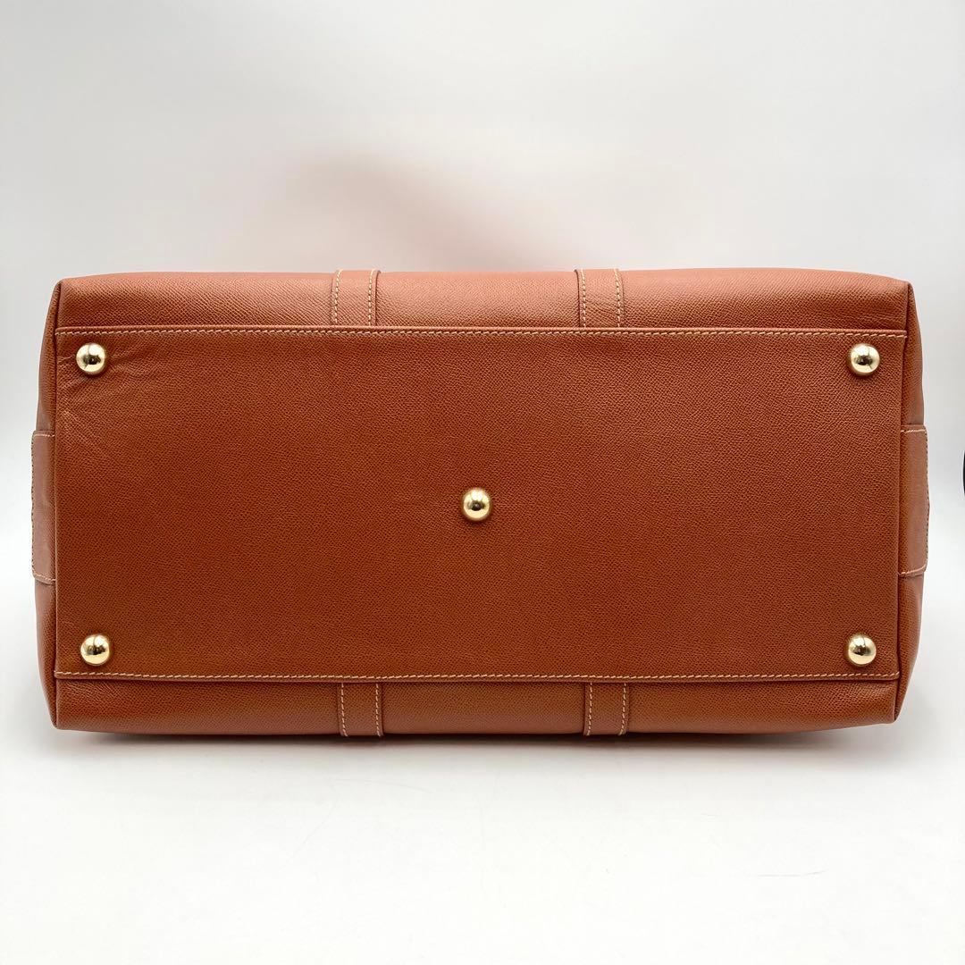 希少！超美品✨MORABITO ボストンバッグ 旅行鞄 大容量 レザー 茶色 鍵