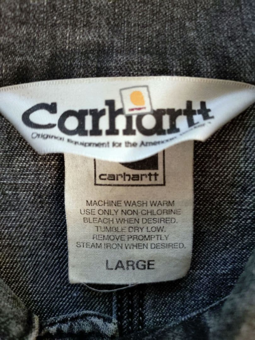 【カーハート】【Lサイズ】【ブラックデニム】【チョアコート】カバーオール