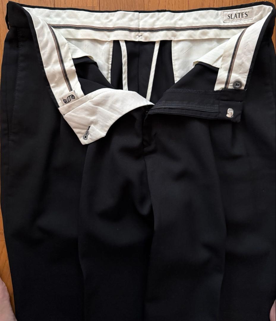 90's\"SLATES\"Levi's 2タックウールスラックス w34ドレープ