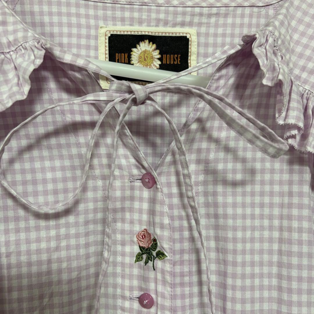 PINK HOUSE リトルサニーバイト　ギンガムチェックシャツ