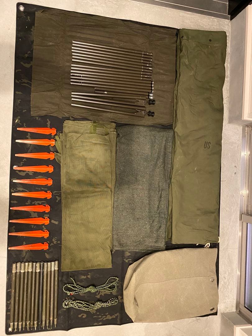 US軍幕　パップテント　セット売り