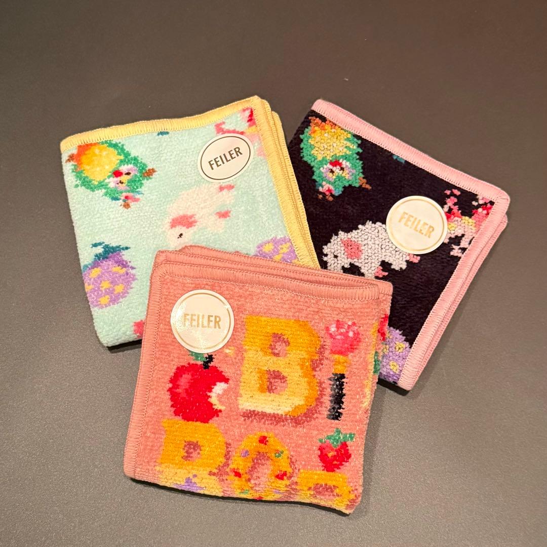 FEILER フェイラー ハンカチ 神崎恵さん コラボ 3枚セット