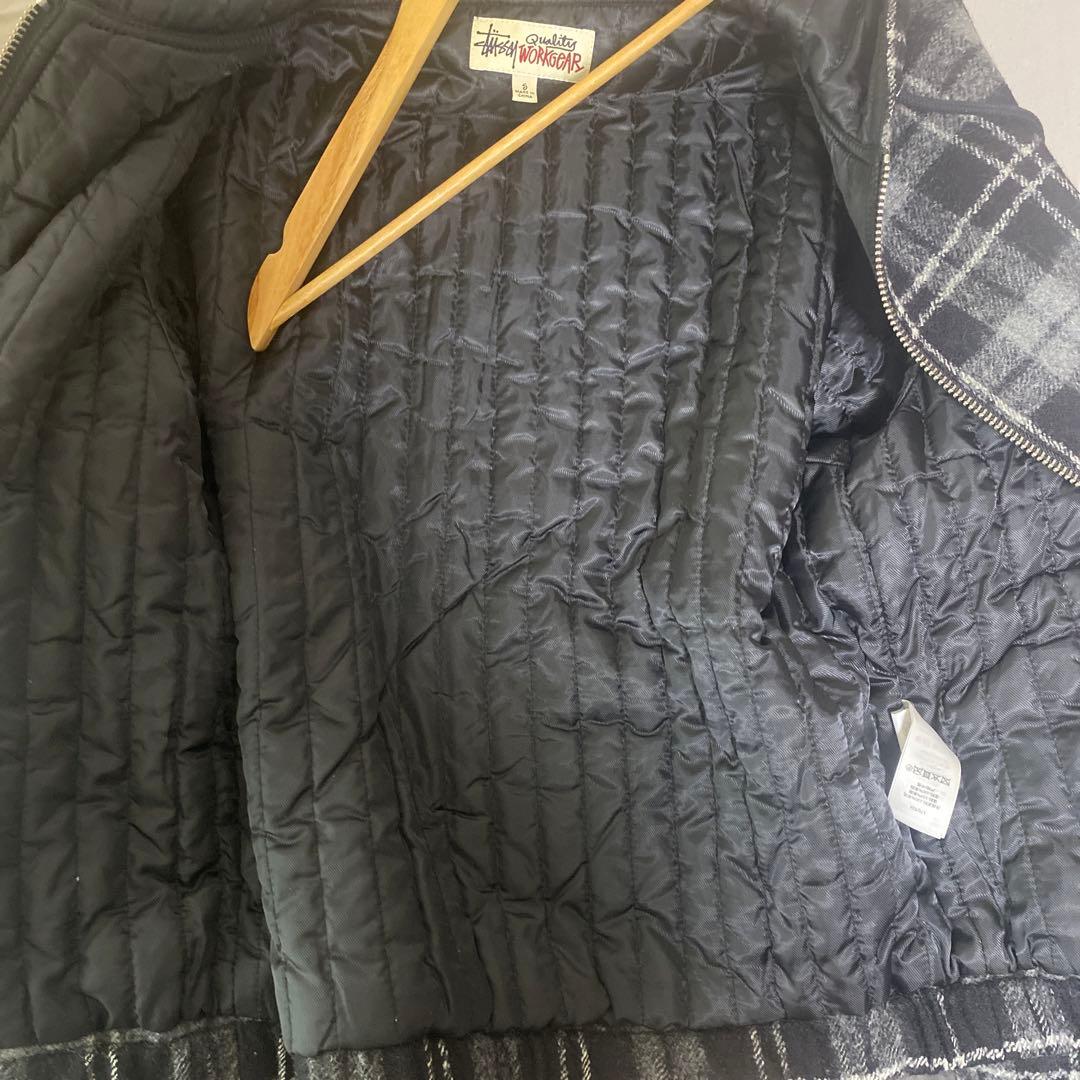 ジャケット・アウター STUSSY WORK JACKET WOOL PLAID