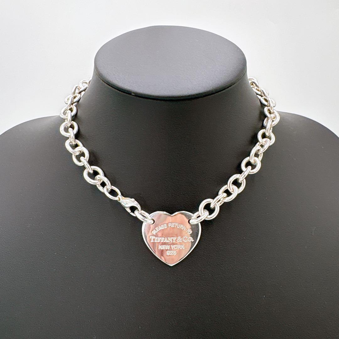 極美品 ティファニー リターントゥ ハート XL チョーカー シルバー925