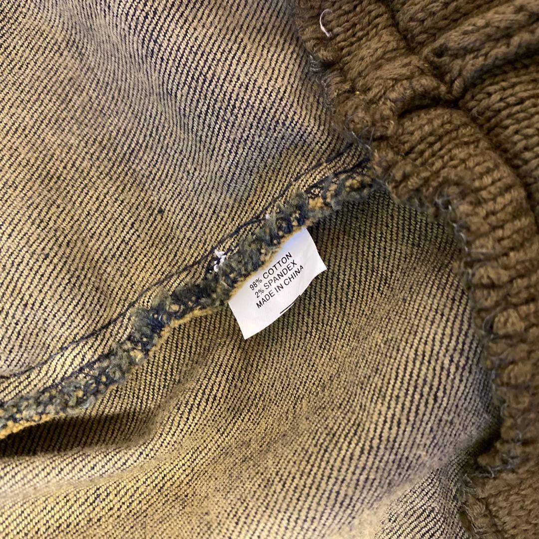 OAKLEY 異素材ドッキングジャケット　デニム　ニット　y2k 韓国　個性的