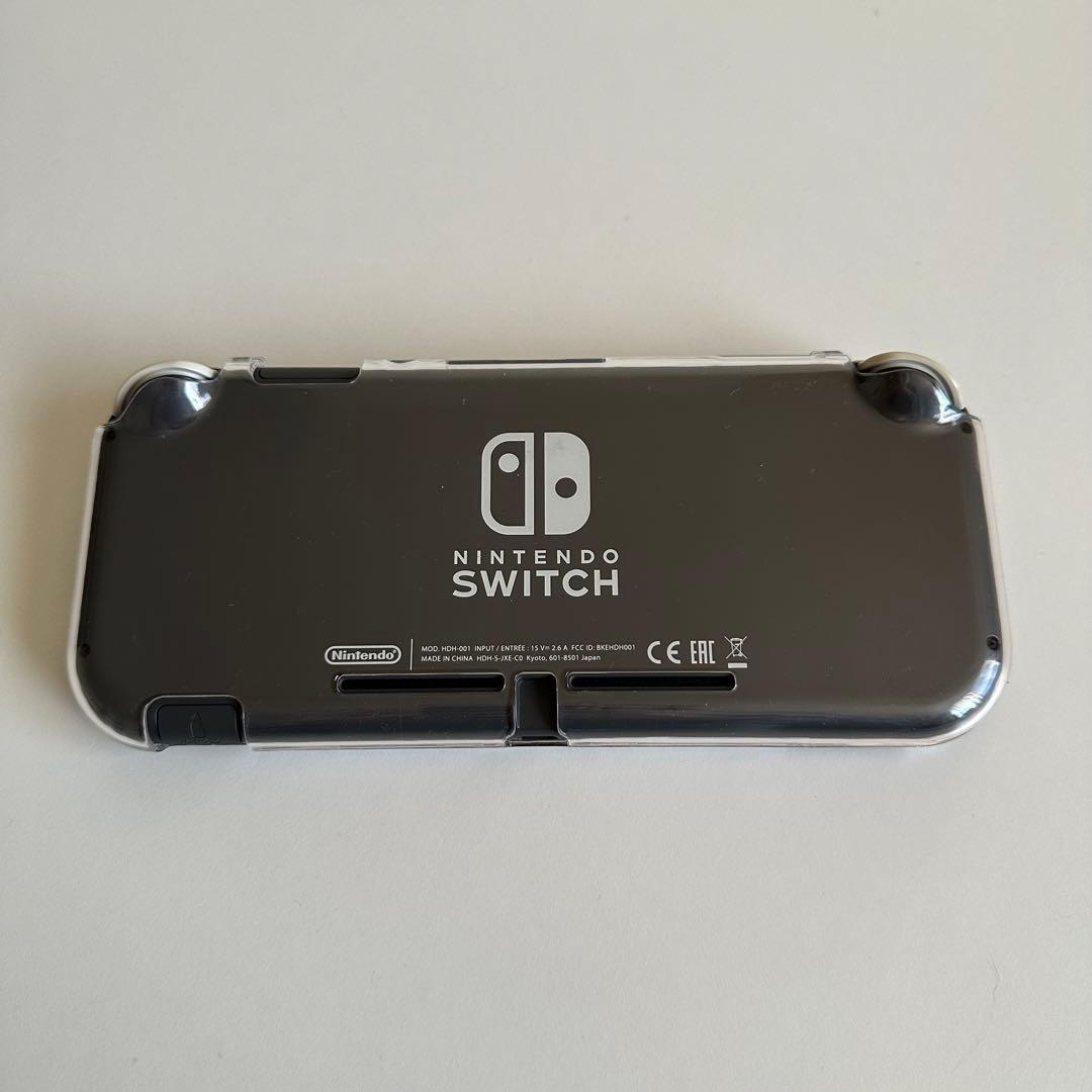 Nintendo Switch Lite グレー クリアケース付き
