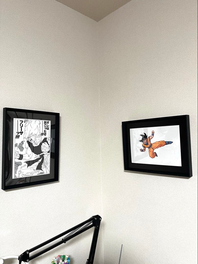 鳥山明 ジャンプ流！特典 ２枚組【複製原画】額付き