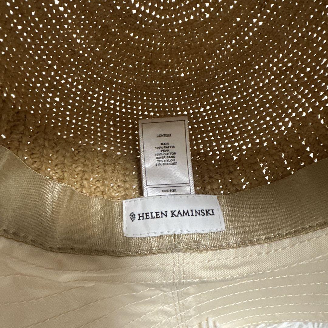 美品✨ヘレンカミンスキー ラフィアハット　麦わら帽子　UPF50＋