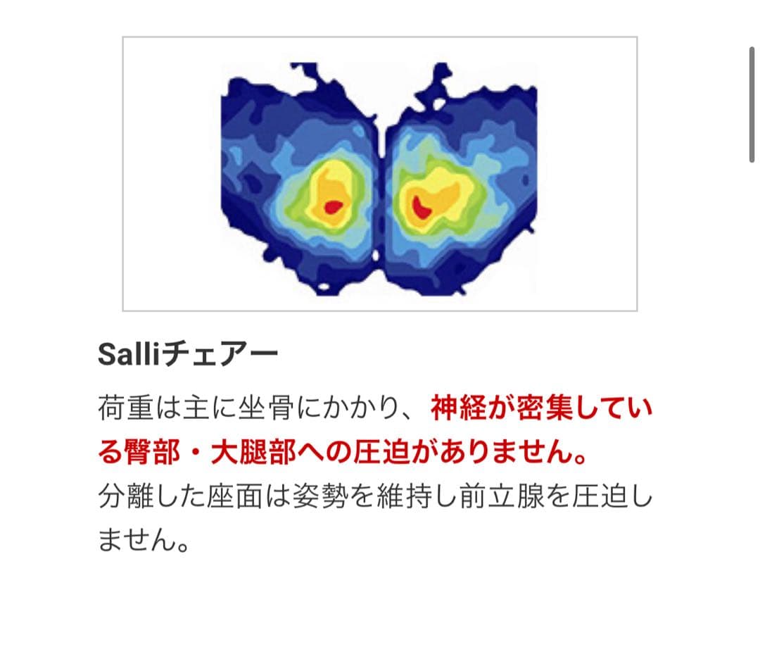 Salli Saddle Chair 高さ黒 肩こり　腰痛　楽天　¥44800