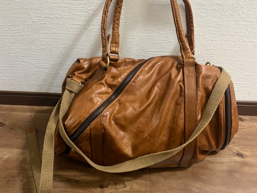 ミハラヤスヒロ ドラムバッグ レザーバッグ