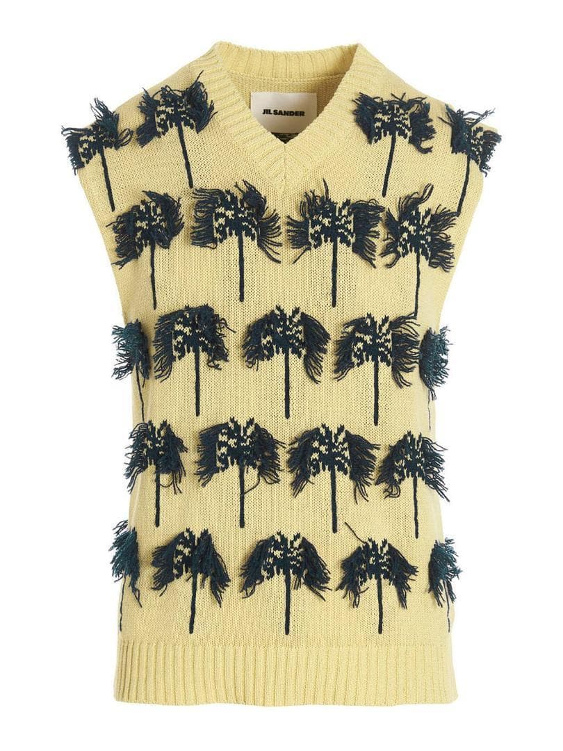 【定価18万】JILSANDER ジルサンダー ニット Vネック ベスト 46