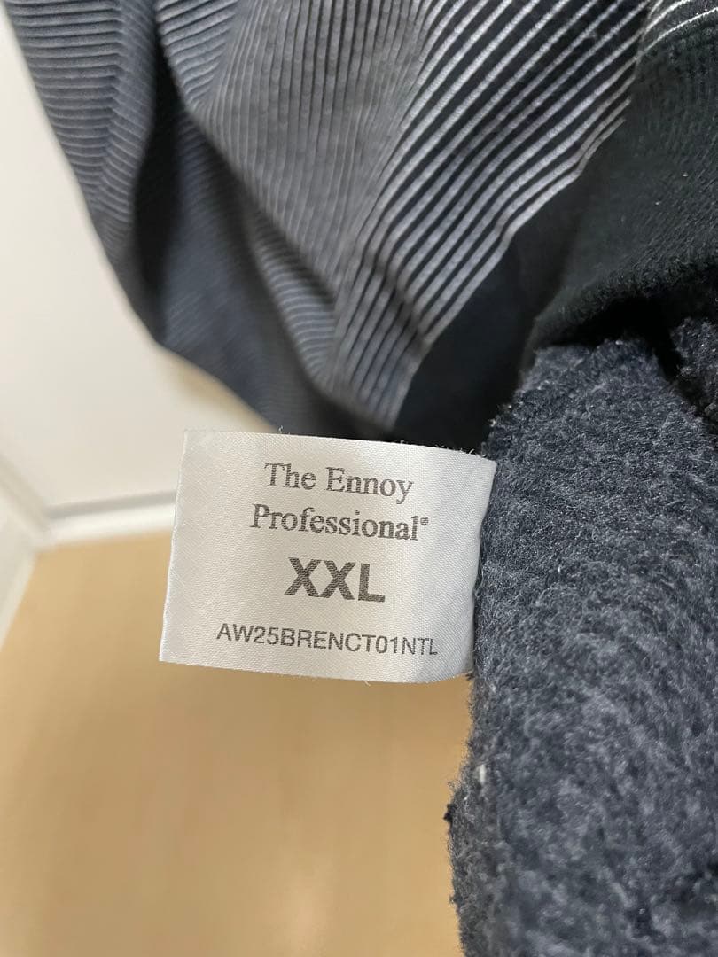 ENNOY BORDER CREW NECK SWEAT エンノイ XXL