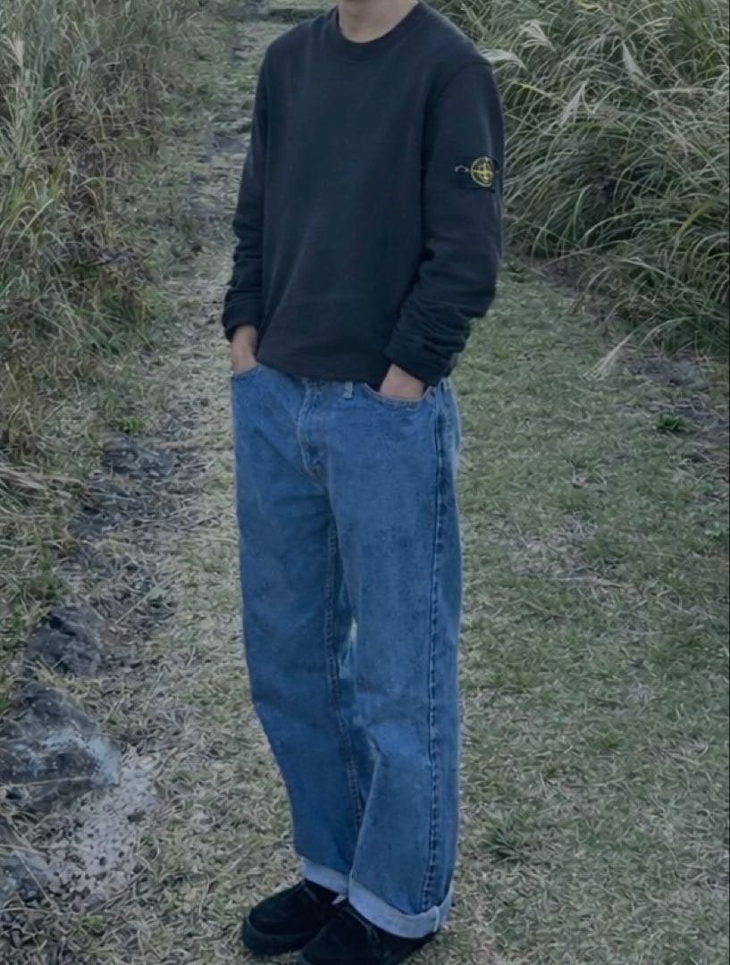 STONE  ブラック スウェット　sサイズ