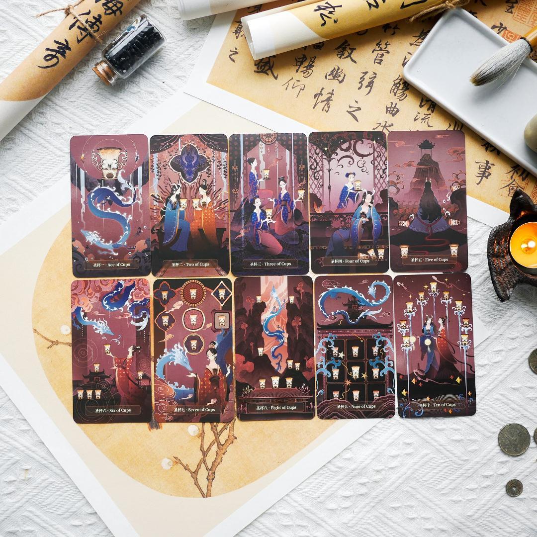 【正規品タロットカード】超美麗デッキ✨入手困難希少レア✨ドラゴン／龍のタロット