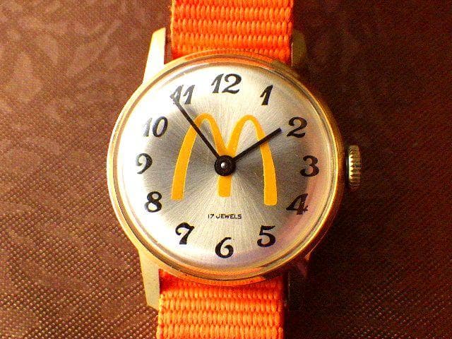 【1970年代頃】ヴィンテージ マクドナルド McDonald's 手巻き腕時計