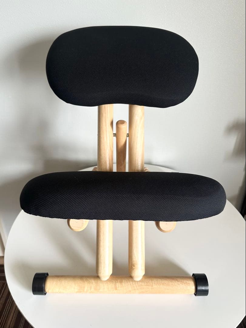 4段階　高さ調整　バランスチェア 学習椅子 ブラック　BC-101