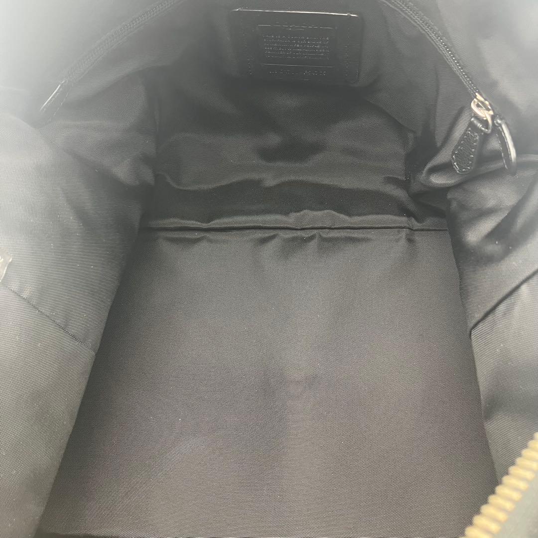 コーチ ボストンバッグ 2way レザー 大容量 旅行 トラベル ブラック