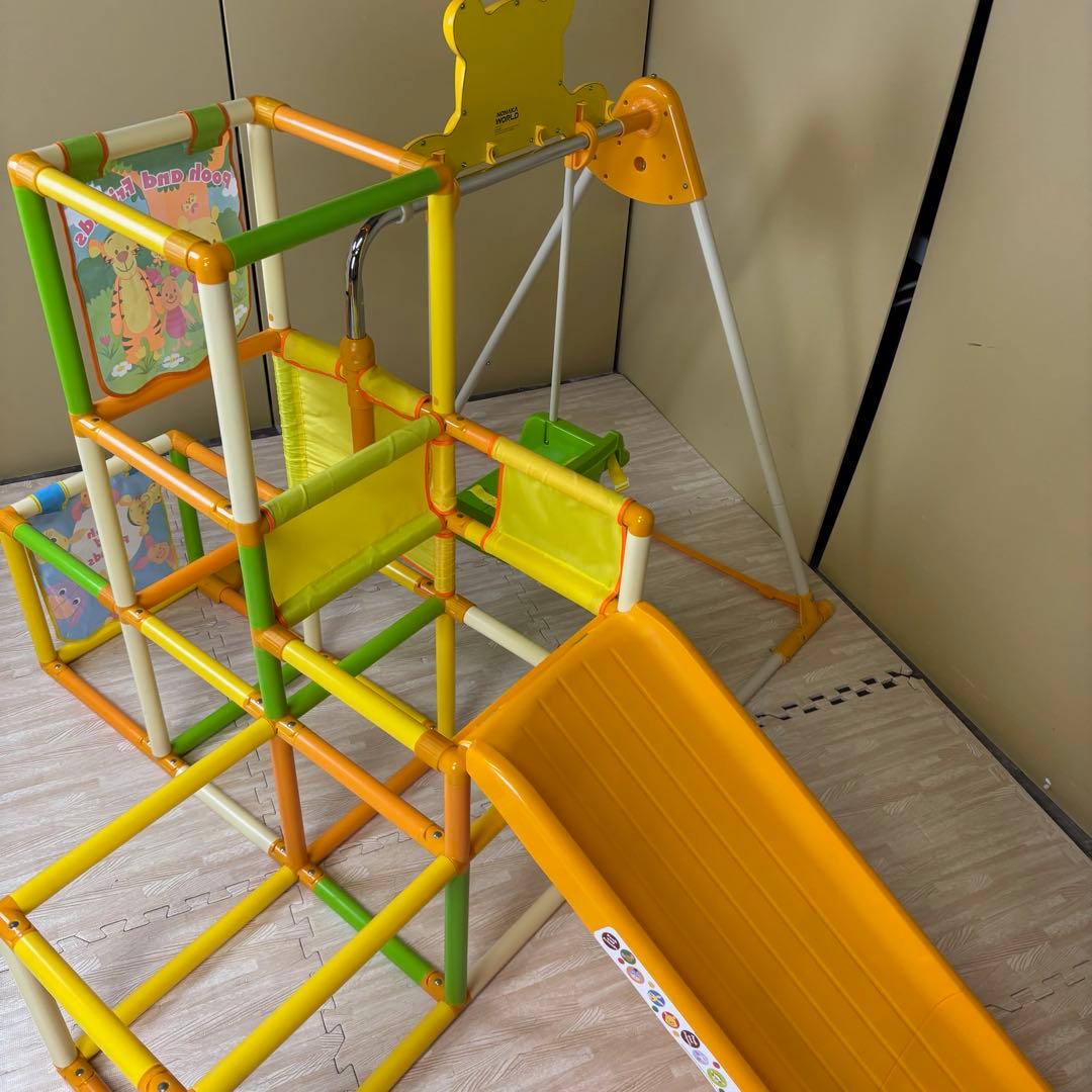 除菌清掃済　☆綺麗☆　くまのプーさん　おりたたみロングスロープキッズパークSP