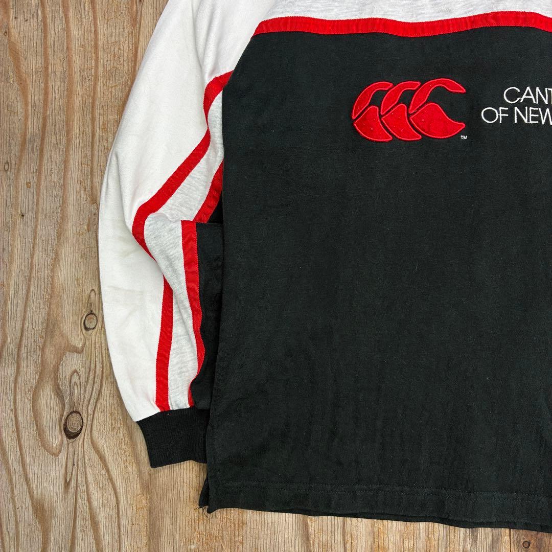 90s CANTERBURY ラガーシャツ オールブラックス ユニフォーム