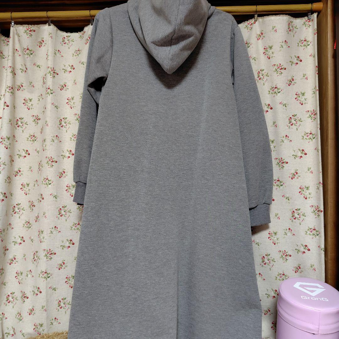 美品♪マリークワント パーカーワンピース♪グレー М