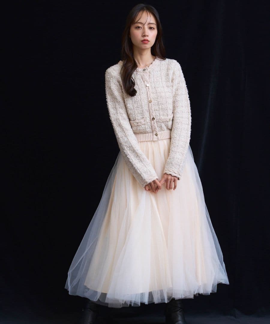 Noela【15周年】ツイードチュールドッキングワンピース ノエラ 完売品