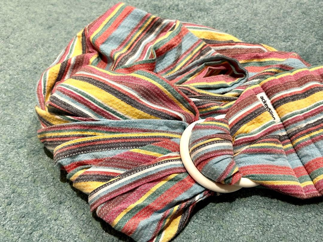 【値下げ】アッキースリング ackeysling ストライプ スリング 抱っこ紐