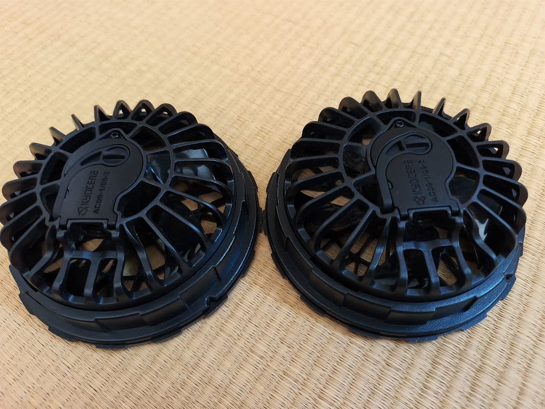 黒の空調服 エアクラフトファン付き