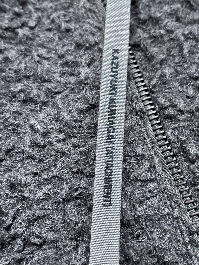 KAZUYUKI KUMAGAI フリースベスト グレー　スイス製riri