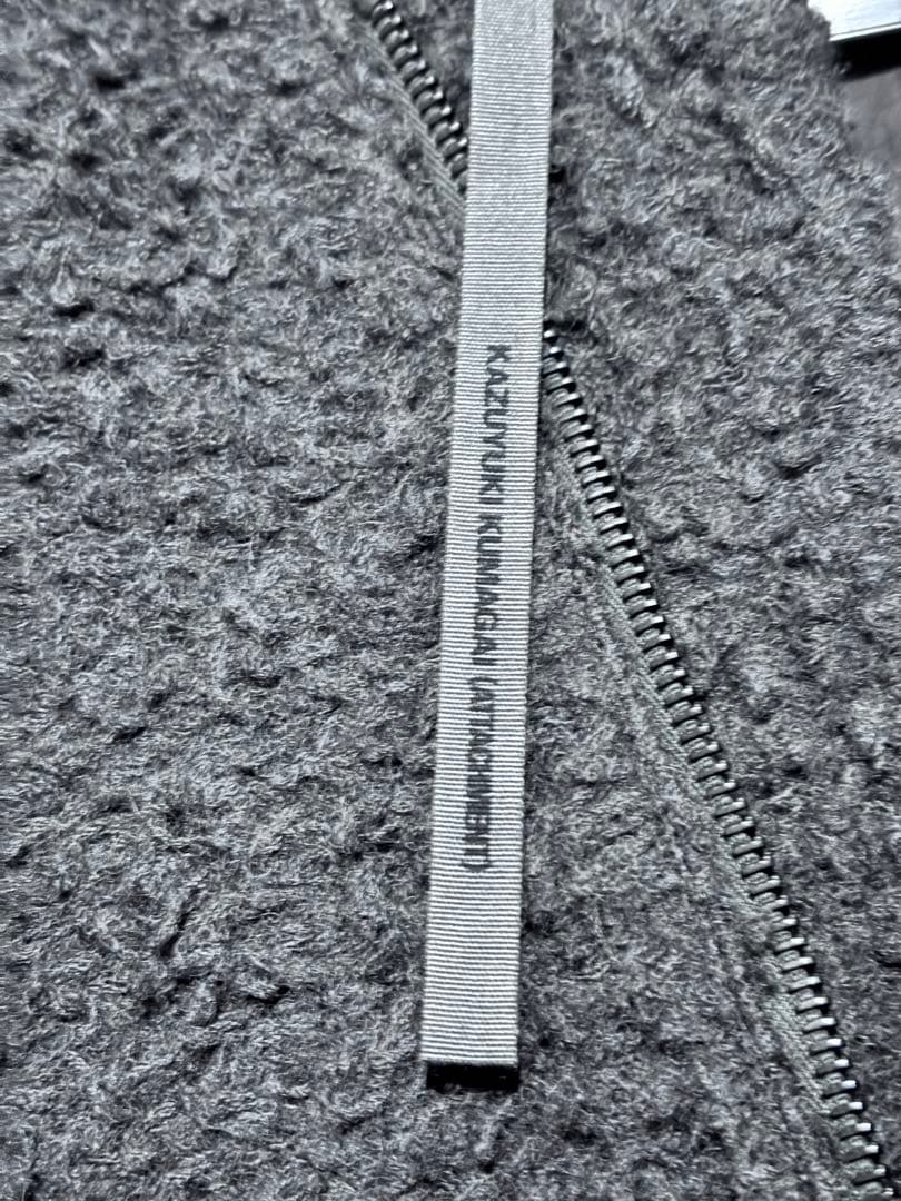 KAZUYUKI KUMAGAI フリースベスト グレー　スイス製riri