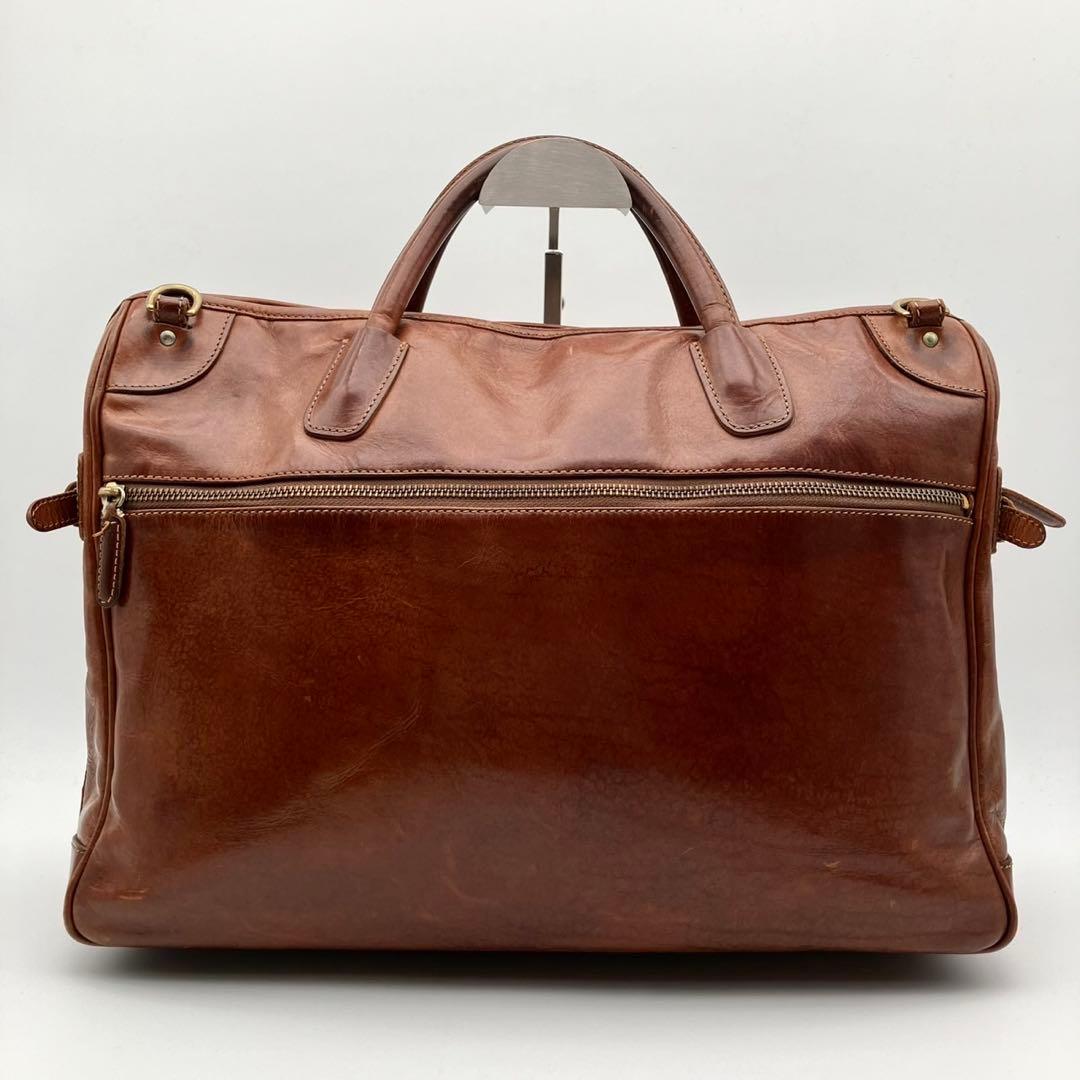 フェリージ 2way オールレザー ビジネスバッグ ブラウン　02-39