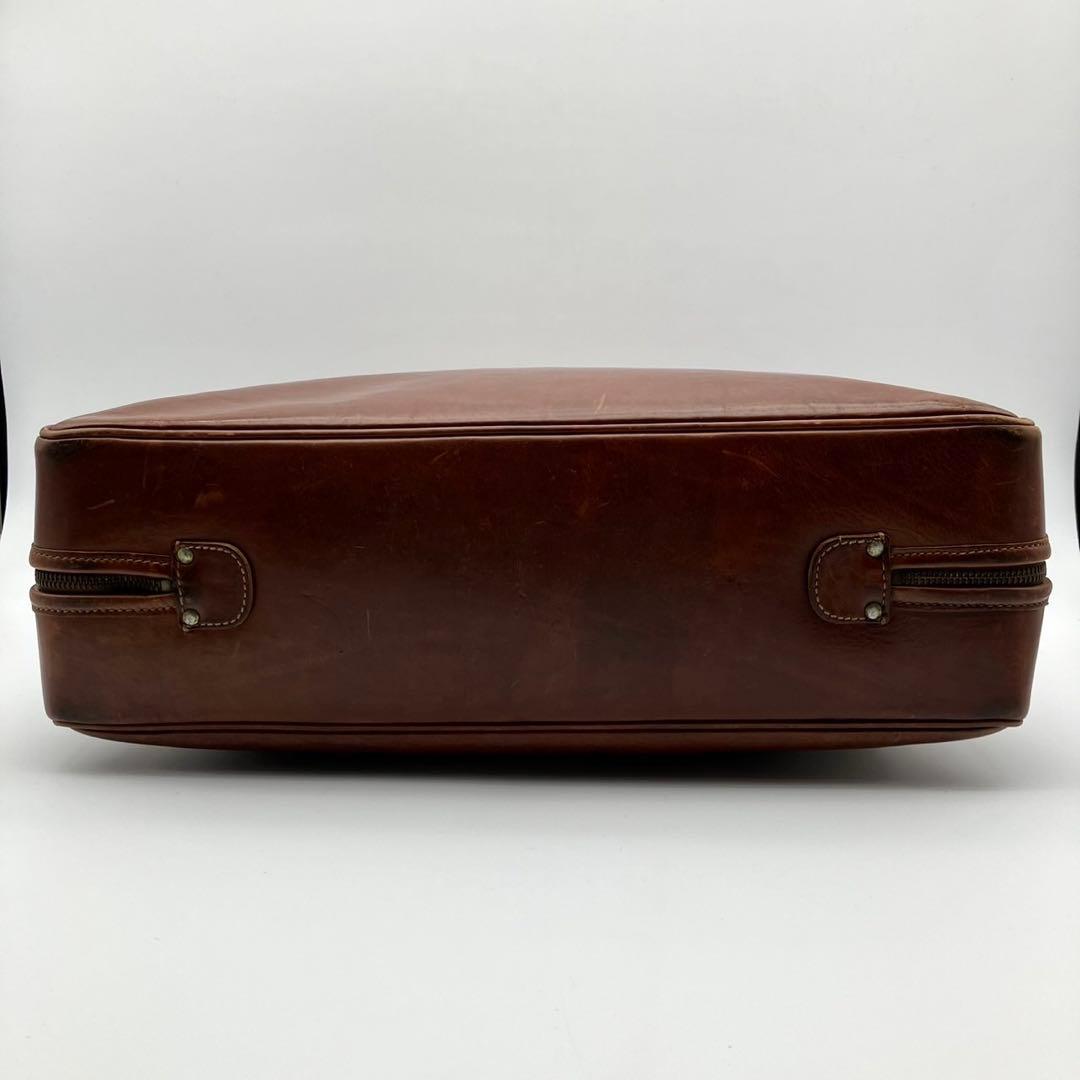 フェリージ 2way オールレザー ビジネスバッグ ブラウン　02-39