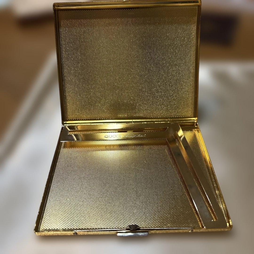 Pins3211オールドグッチ　シガレットケース　名刺入れ　シェリーライン