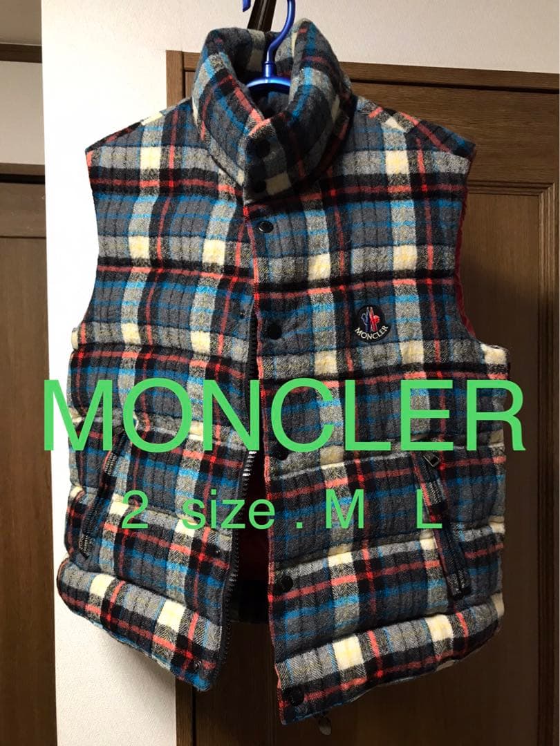 2 MONCLER 国内正規 L ダウンベスト M 本物 ジャケット アウター