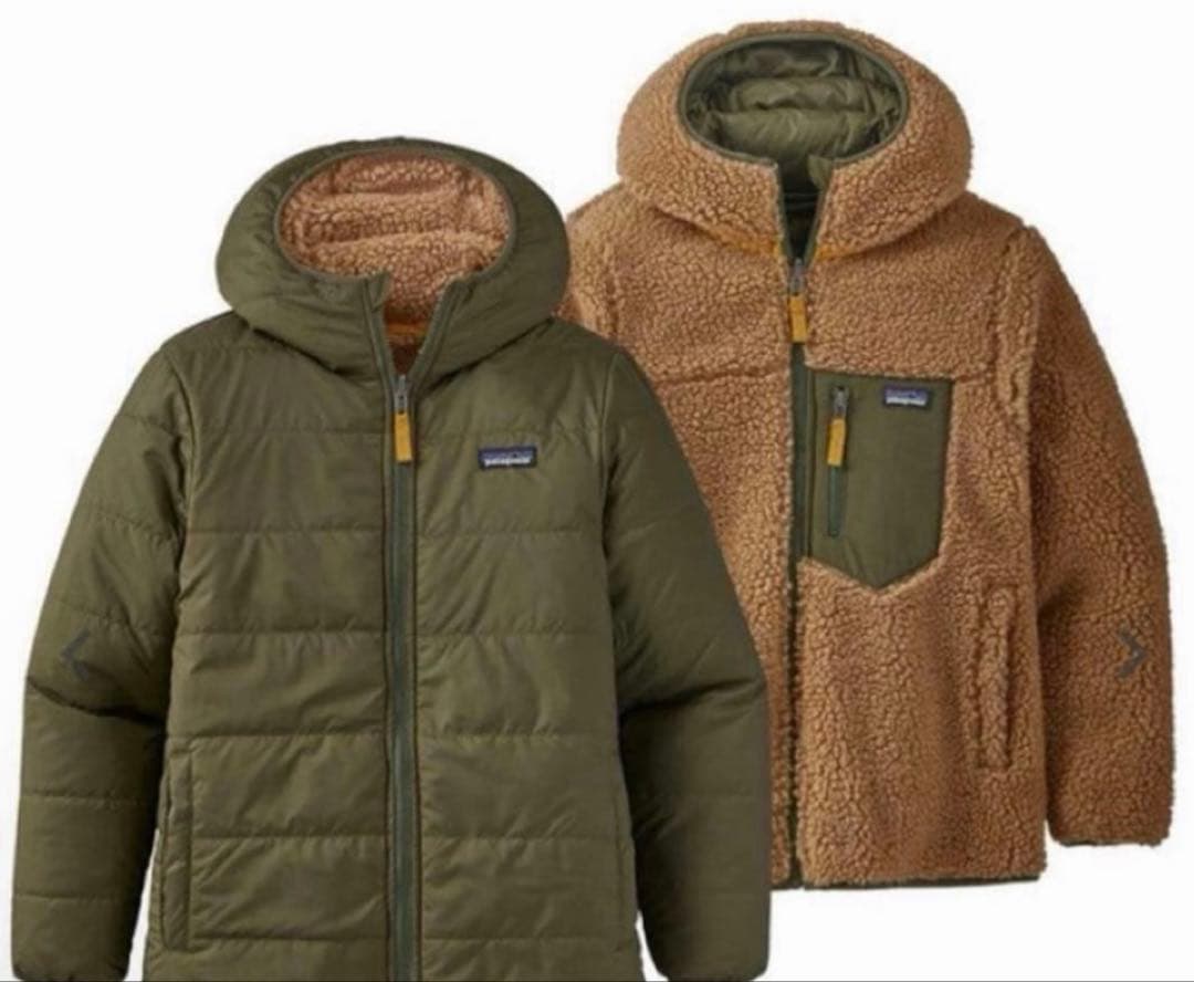 Patagonia リバーシブル・レディ・フレディ・フーディ キッズサイズXL