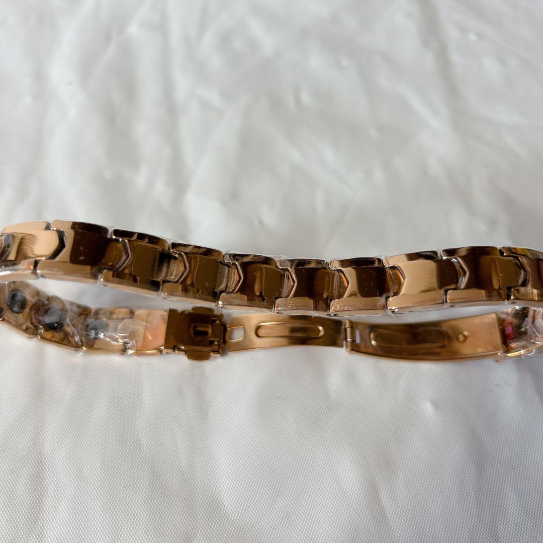 ゲルマニウム レディー ブレスレット 静電気除去ブレスレット ローズ