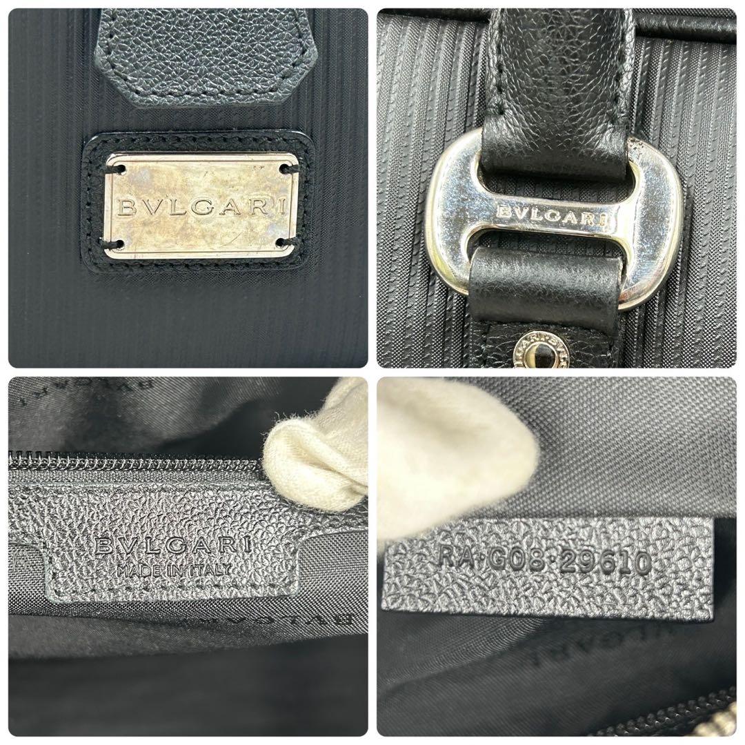 【美品・南京錠付】 ブルガリ ボストンバッグ ミレリゲ 大容量トラベル 出張