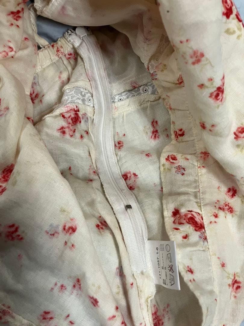 リズリサフラワープリントホルターネックレースリボンキャミソール