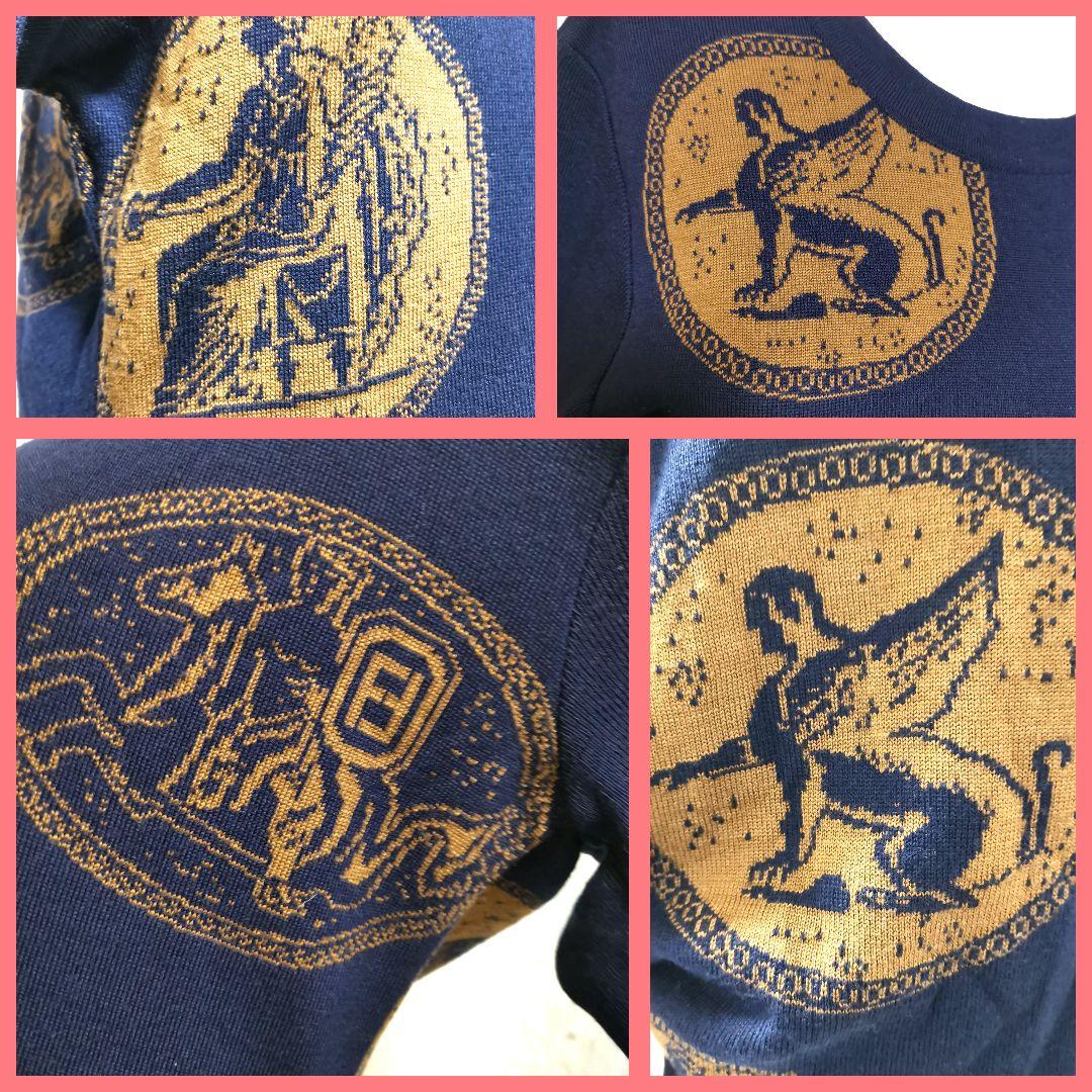 こたつ!希少フェンディFENDIズッカ ニットワンピース44サイズLL