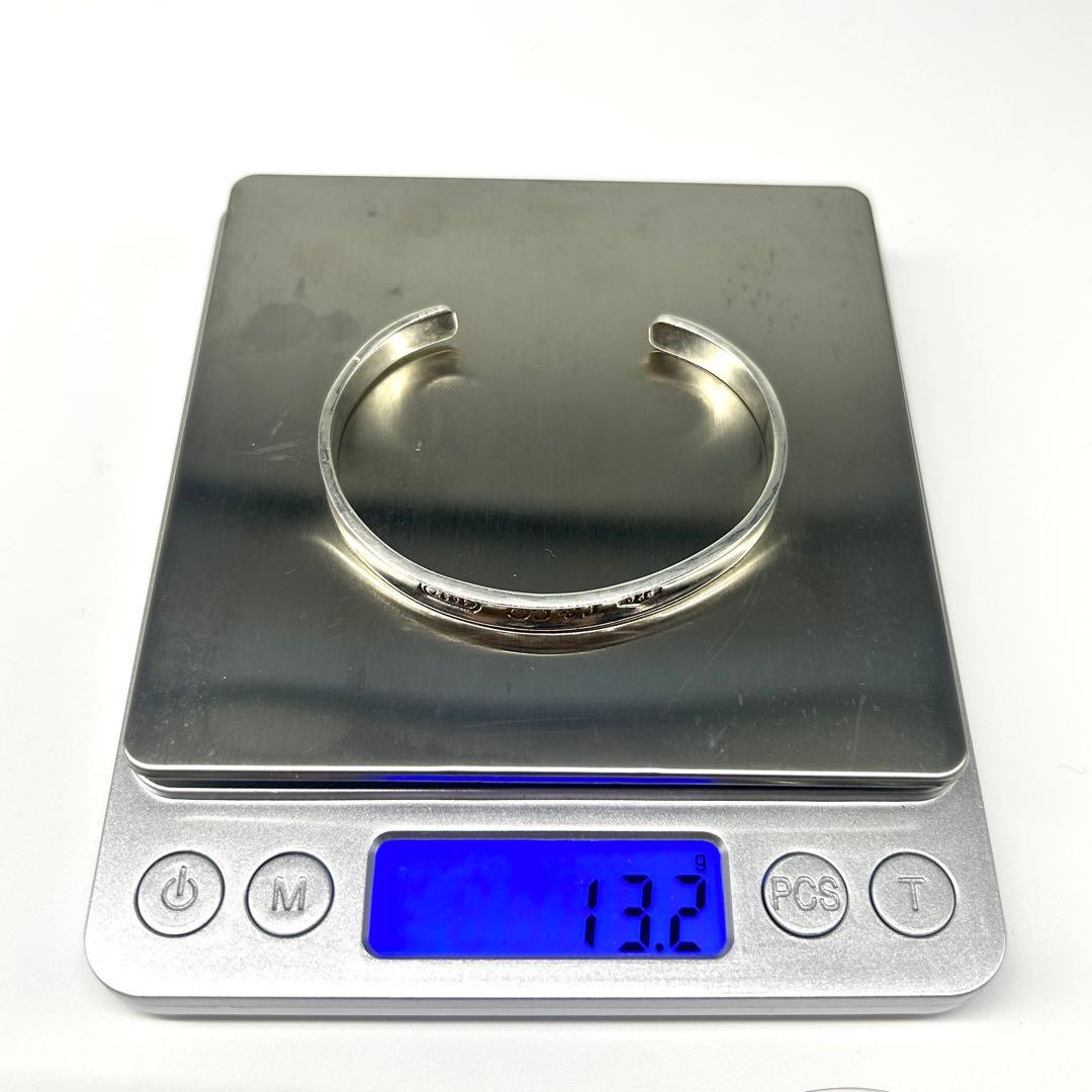 美品　ティファニー　ナロー　1837 バングル　カフ　シルバー　925