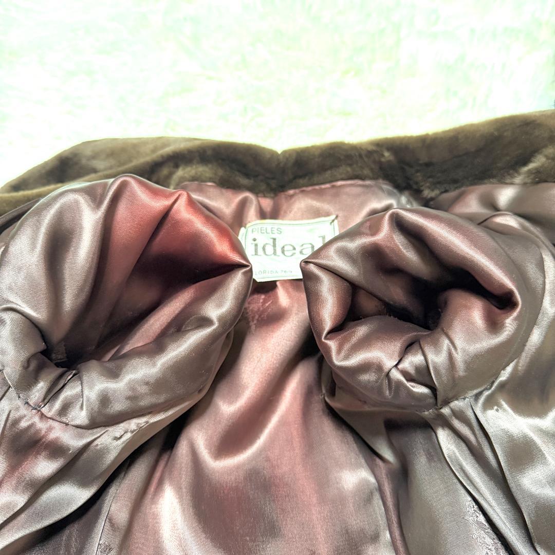 総丈110cm ヌートリア ロングコート シェアード ベルト トレンチ