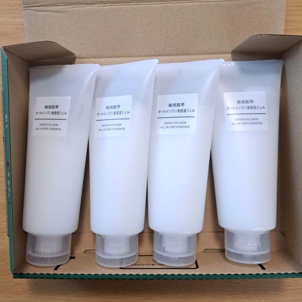 無印良品 敏感肌用 オールインワン美容液ジェル（大容量）200g　4本
