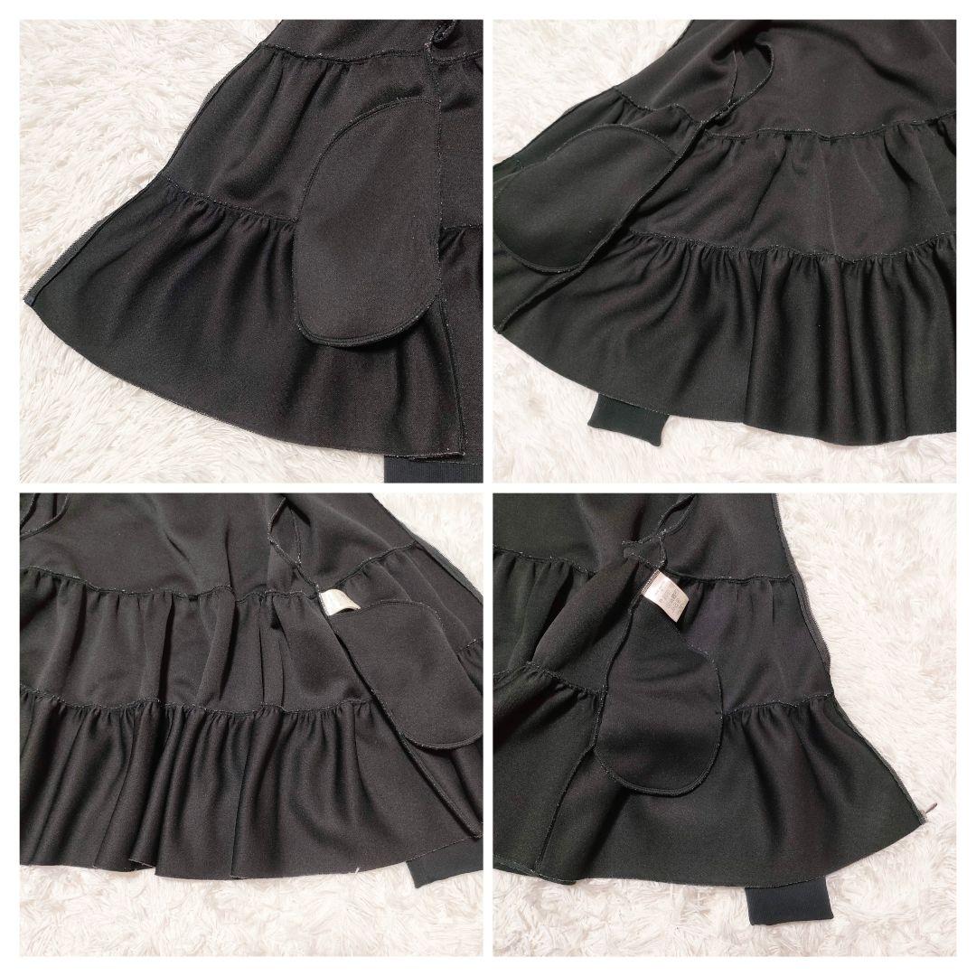 ✨️人気✨️定番✨️ ヨリ ダンボールティアードパーカー ジップアップ ブラック