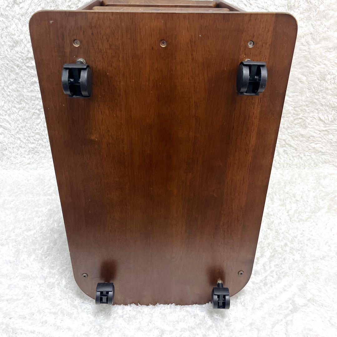 姫路モッコウ マルニ キッチンワゴン 木製 カート 3段 キャスター付 ワゴン