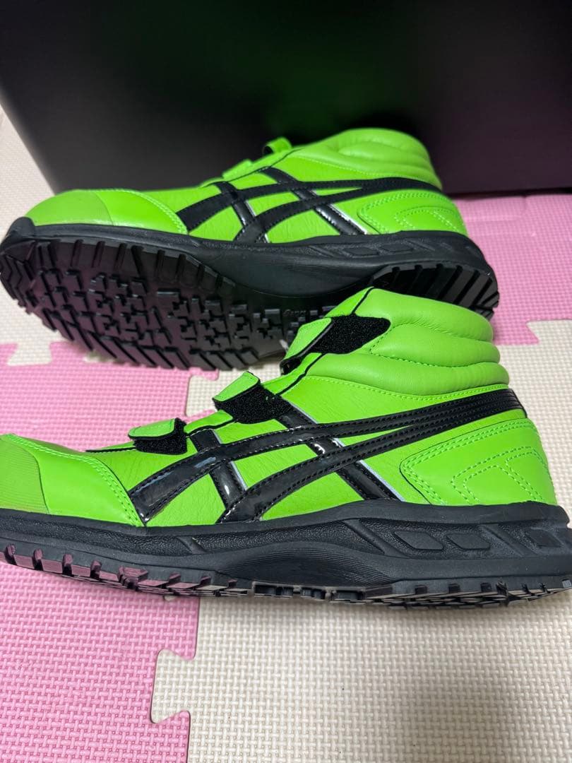 asics 安全靴 FIS53S グリーン 未使用28cm ウィンジョブ 53s