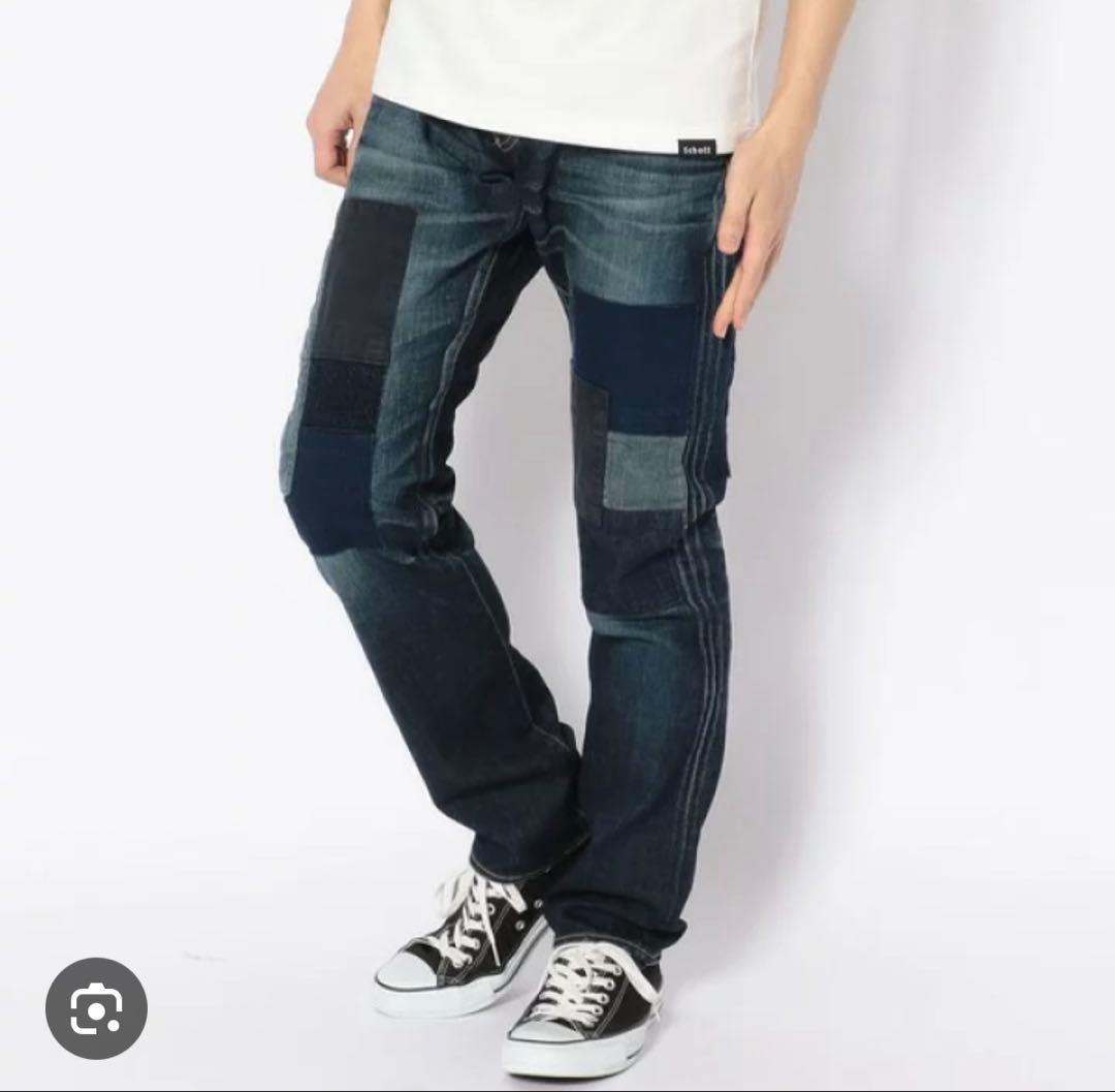 Schott ショットSTRETCH INDIGO DENIM PATCH