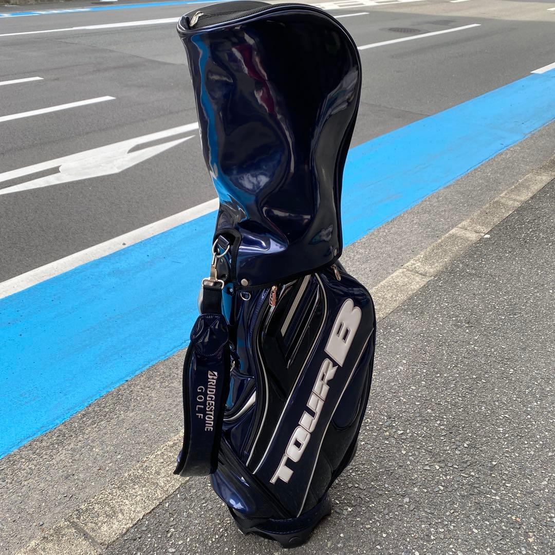 美品！ブリヂストン ゴルフツアーB エナメルキャディーバック