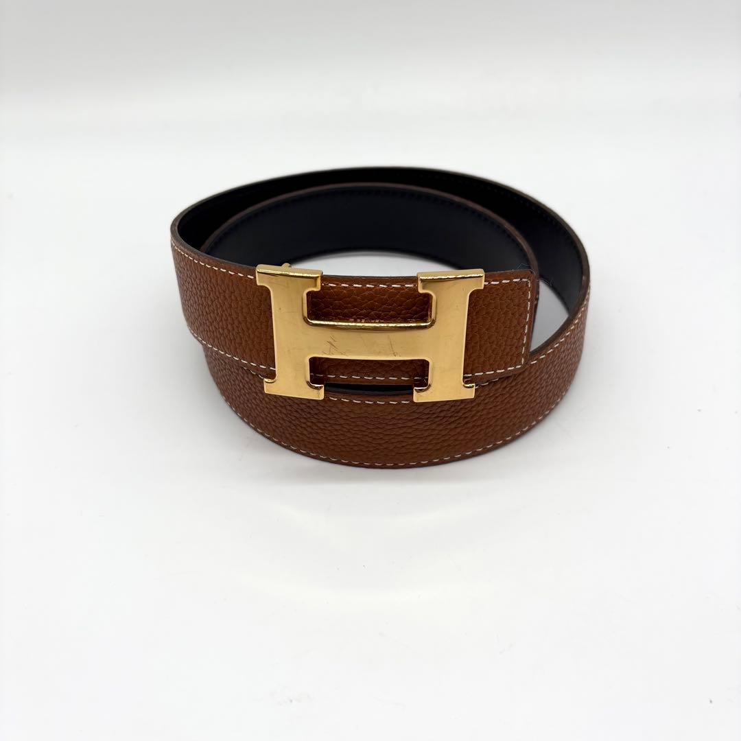 【極美品】エルメス ベルトバックル コンスタンス　リバーシブルベルト ⬜︎H